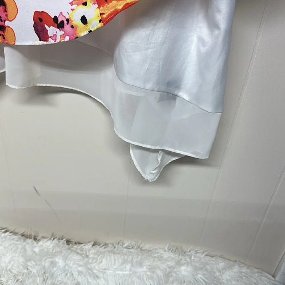 Worthington layered Sleeveless Floral Blouse Sz2X - Picture 7 of 8